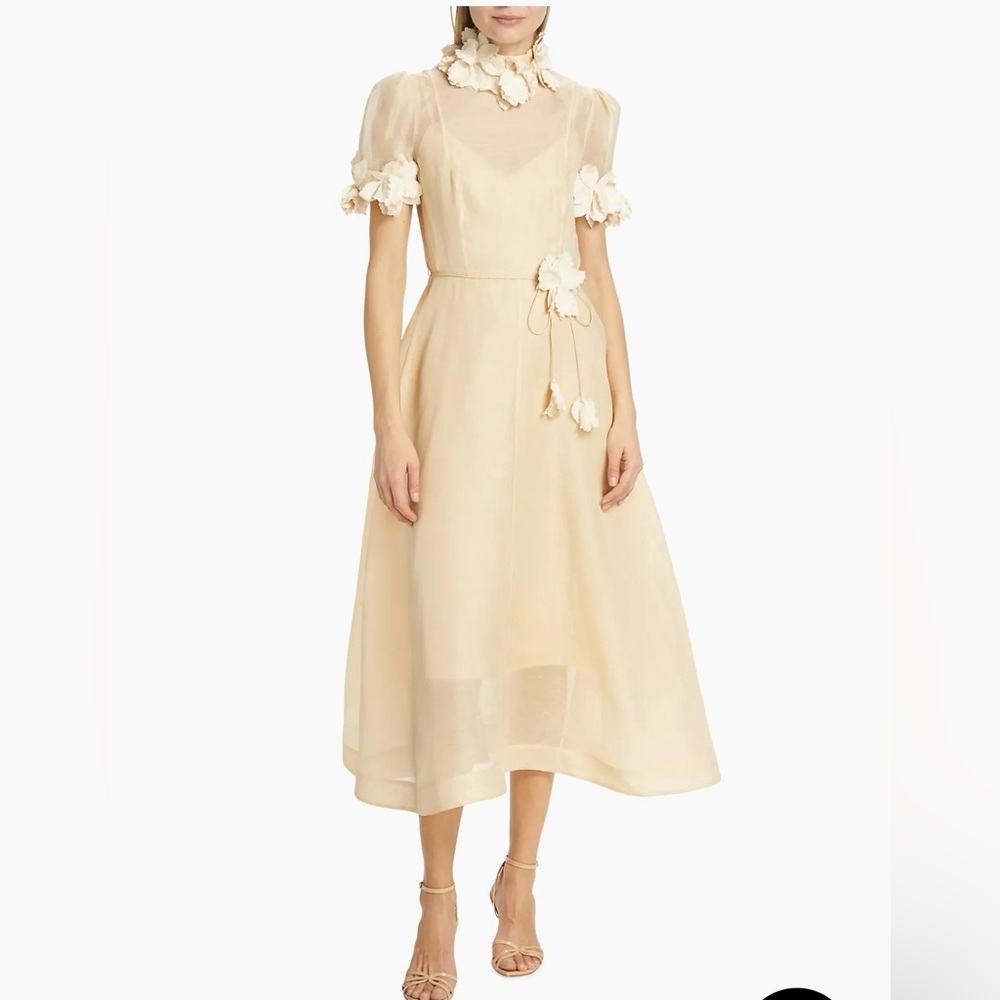 ZIMMERMAN NWT Luminosity Lift Off Floral Midi-Dress